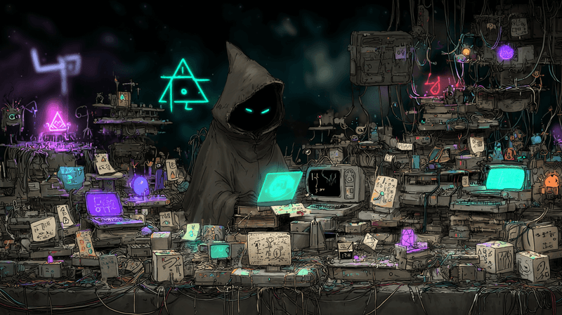 weird code wizard looking dude